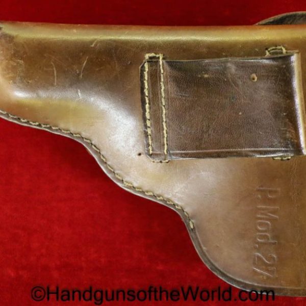 CZ-27, Holster, Dated, 1942, German, WWII, WW2, Germany, CZ, 27, CZ27, CZ 27, Leather, Original, Collectible, Czech, Czechoslovakia, WaA76, WaA 76