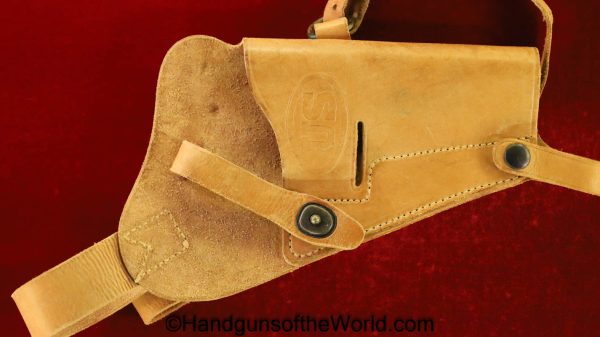 Colt, 1911A1, WWII, Era, Shoulder Holster, Tan, leather, shoulder, pattern, US, Enger-Kress, Original, Collectible, Holster, WW2, 1911, 45, .45, Americana