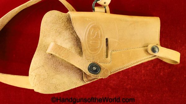 Colt, 1911A1, Shoulder Holster, Excellent, Tan, leather, US, Enger-Kress, Original, Collectible, Shoulder, Holster, 1911, 45, .45, Handgun, Pistol, Americana