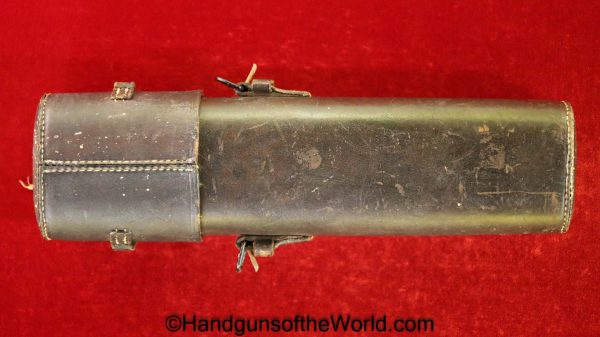 German, Sniper Scope, Case, Scope Case, Sniper, Scope, Brown, leather, Akah, retailer marked, Original, Germany, Collectible, Rifle, Longarm, Carbine