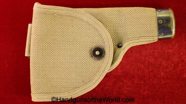 Colt, 1911, Holster, Mills, 1914, Experimental, with Belt Rig, Beige, Canvas, Original, Collectible, Handgun, Pistol, WWI, WW1, American, Americana, USA