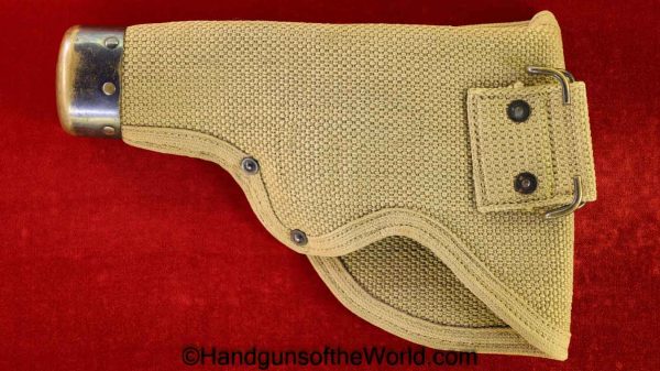Colt, 1911, Holster, Mills, 1914, Experimental, with Belt Rig, Beige, Canvas, Original, Collectible, Handgun, Pistol, WWI, WW1, American, Americana, USA