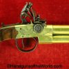 Wheeler, Flintlock, Over & Under, Double Barrel, Boot, Pistols, .44, Pair, 44, Handgun, Pistol, Antique, London, Non-FFL, Non FFL, English, British, O/U