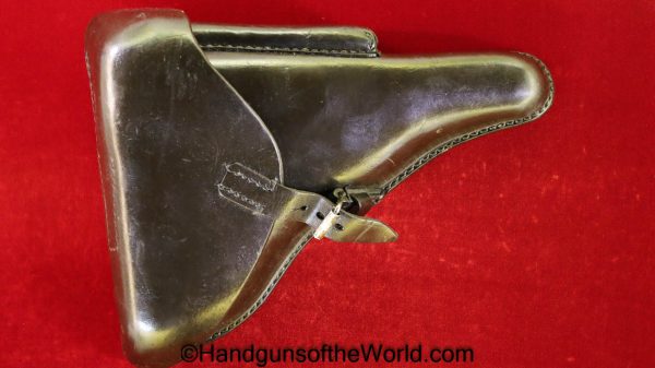 Luger, P.08, Holster, Dated, 1941, German, WWII, WW2, Germany, Handgun, Pistol, P08, P 08, P-08, Dark brown, leather, JKH41, WaA286, 41, jkh, WaA 286