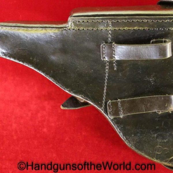 Luger, P.08, Holster, Dated, 1941, German, WWII, WW2, Germany, Handgun, Pistol, P08, P 08, P-08, Dark brown, leather, JKH41, WaA286, 41, jkh, WaA 286