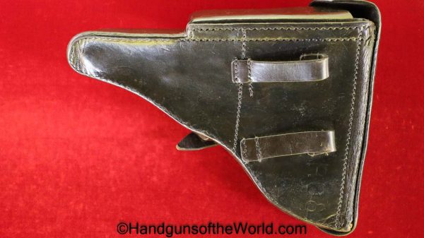 Luger, P.08, Holster, Dated, 1941, German, WWII, WW2, Germany, Handgun, Pistol, P08, P 08, P-08, Dark brown, leather, JKH41, WaA286, 41, jkh, WaA 286