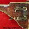 Luger, P.08, Holster, German, WWII, Dated, 1938, Brown, leather, hard shell, pattern, Gebruder Klein-Dresden, WaaA142, WaA 142, Original, Collectible, WW2