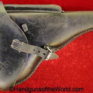 Luger, P.08, Holster, German, WWII, Dated, 1941, Original, Collectible, DTU41, WaA166, 41, dtu, P08, P 08, P-08, Germany, WW2, WaA 166, Handgun, Pistol