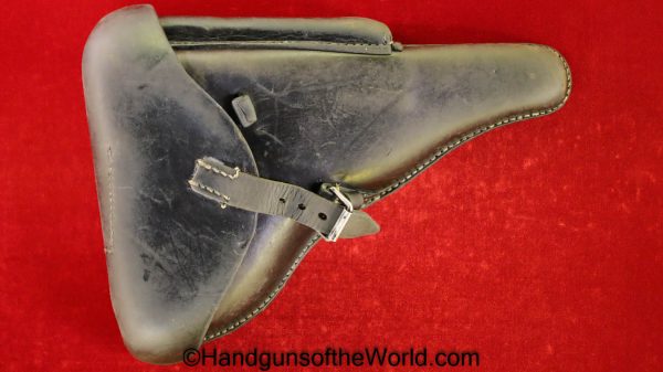 Luger, P.08, Holster, German, WWII, Dated, 1941, Original, Collectible, DTU41, WaA166, 41, dtu, P08, P 08, P-08, Germany, WW2, WaA 166, Handgun, Pistol