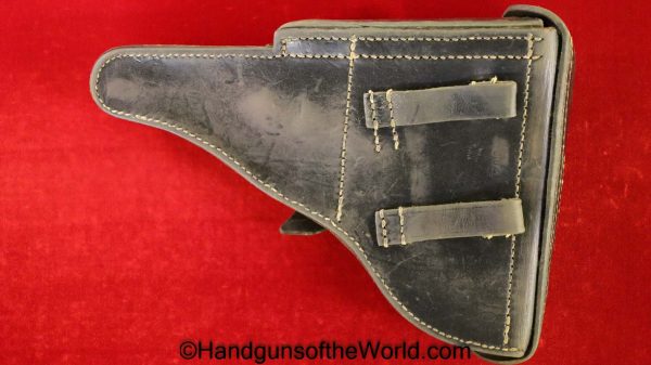 Luger, P.08, Holster, German, WWII, Dated, 1941, Original, Collectible, DTU41, WaA166, 41, dtu, P08, P 08, P-08, Germany, WW2, WaA 166, Handgun, Pistol