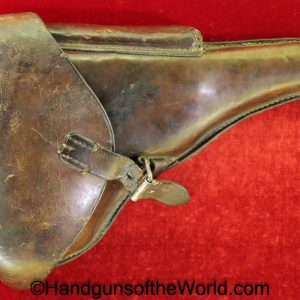 Luger, P.08, Holster, Dated, 1911, German, Germany, Handgun, Pistol, Collectible, Original, WWI, WW1, P08, P 08, P-08, Unit Marked, A.Dahlman