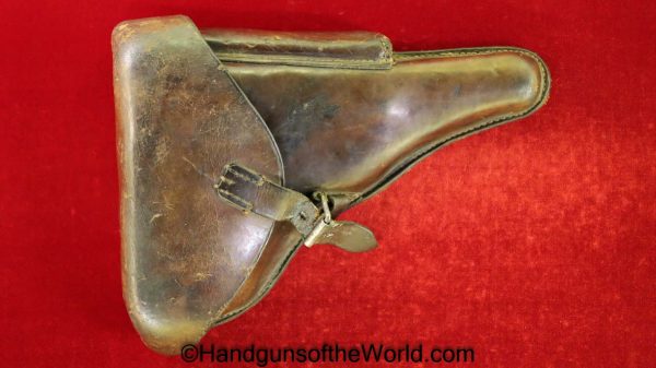 Luger, P.08, Holster, Dated, 1911, German, Germany, Handgun, Pistol, Collectible, Original, WWI, WW1, P08, P 08, P-08, Unit Marked, A.Dahlman