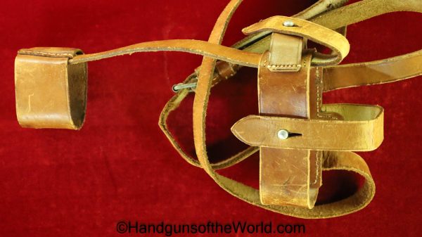 Mauser, 1896, 1930, Broomhandle, Shoulder Stock, Harness, C96, Original, Collectible, Brown, leather, Waffenfabrik Schork-Munichen, German, Germany