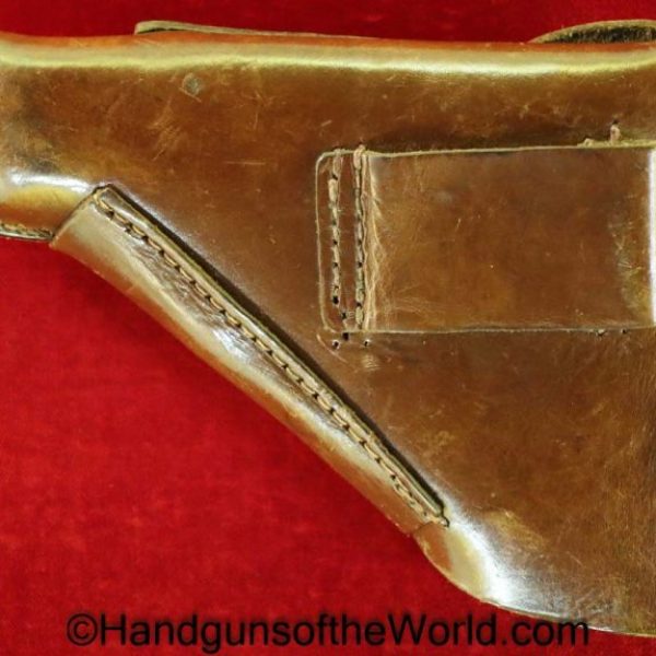 Mauser, HSc, Holster, Dated, 1942, Brown, Leather, Breakaway, Akah, Oakleaf, WaA938, Original, Collectible, WaA 938, German, Germany, WWII, WW2, 42