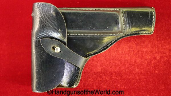 Radom, VIS, P-35, Holster, black, leather, Original, Collectible, German, Germany, WWII, WW2, Late, P35, P.35, P 35, Handgun, Pistol, Hand gun