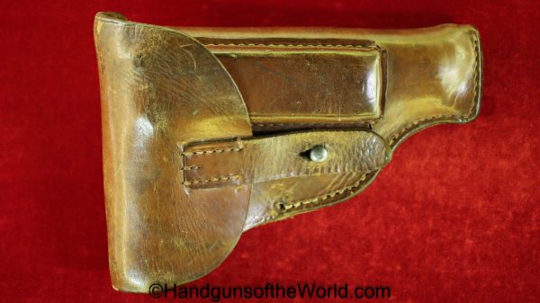Sauer, 1930, Behorden, Holster, Dated, 1939, Brown, leather, Police, Robert Larsen-Berlin SW68, Gendarmerie Abteilung Fallerssleben, Original, Collectible