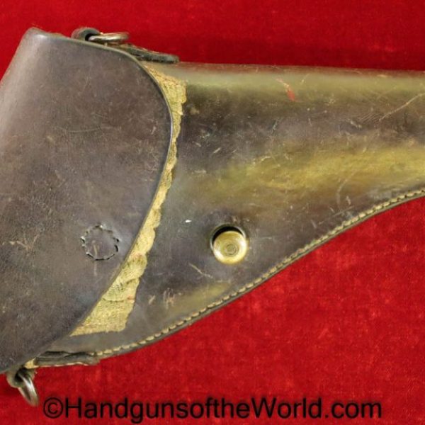 Swiss, 1929, Bern, Revolver, Holster, Brown, leather, dated, 1942, Original, Collectible, Switzerland, 1882, 1882/29, Handgun, Hand gun, WWII, WW2