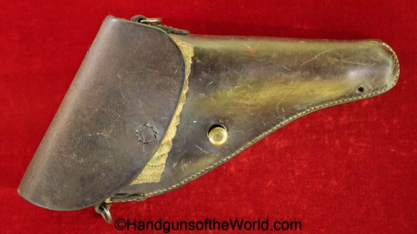 Swiss, 1929, Bern, Revolver, Holster, Brown, leather, dated, 1942, Original, Collectible, Switzerland, 1882, 1882/29, Handgun, Hand gun, WWII, WW2