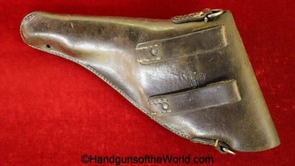 Swiss, 1929, Bern, Revolver, Holster, Brown, leather, dated, 1942, Original, Collectible, Switzerland, 1882, 1882/29, Handgun, Hand gun, WWII, WW2