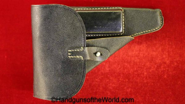 Walther, P-38, Holster, Dated, 1944, Mint, Black, leather, pebble grain, breakaway, German, WWII, BML-44, bml, 44, Original, Collectible, WW2, Germany, P38