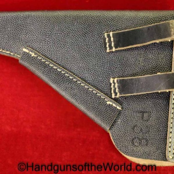 Walther, P-38, Holster, Dated, 1944, Mint, Black, leather, pebble grain, breakaway, German, WWII, BML-44, bml, 44, Original, Collectible, WW2, Germany, P38