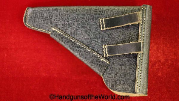 Walther, P-38, Holster, Dated, 1944, Mint, Black, leather, pebble grain, breakaway, German, WWII, BML-44, bml, 44, Original, Collectible, WW2, Germany, P38