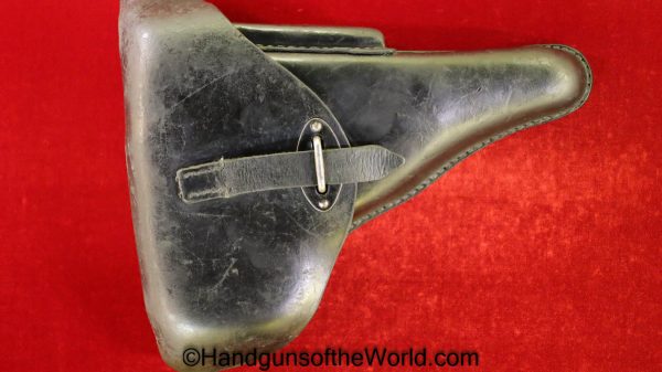 Walther, P.38, Holster, German, WWII, Black, leather, hard shell, Germany, WW2, BML43, WaA86, bml, 43, Original, Collectible, 1943, bml 43, WaA 86, P38, P 38