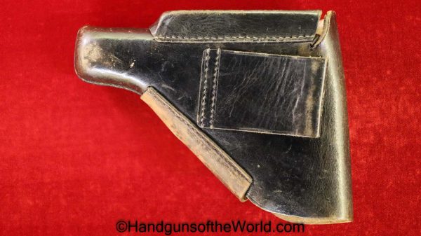 Walther, PPk, Holster, SS, Pattern, black, leather, breakaway, Original, Collectible, German, Germany, WWII, WW2, Handgun, Pistol, Akah, DRGM, Break away