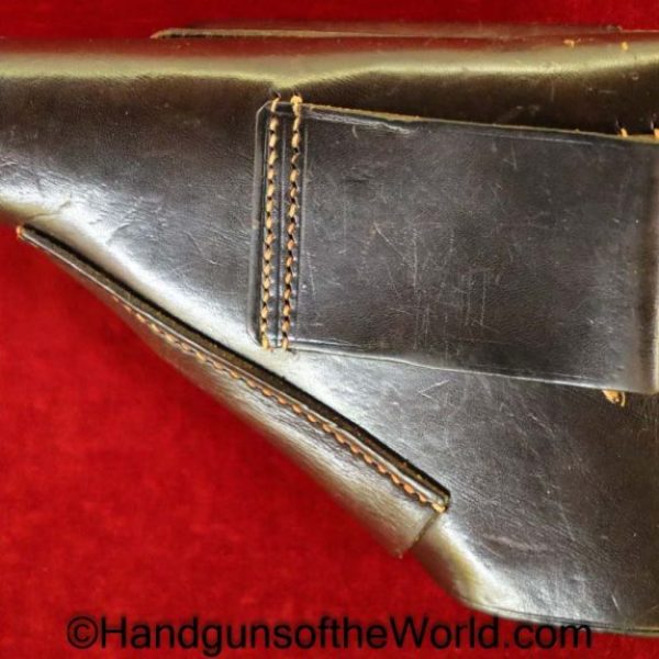 Walther, PPk, Holster, WWII, Era, Brown, leather, breakaway, DRGM, Akah, German, Germany, WW2, Original, Collectible, Handgun, Pistol, Break away