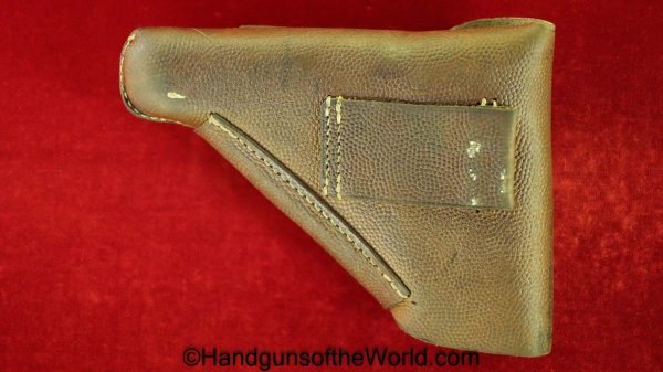Walther, PPk, German, Late War, RBN Marked, Brown, leather, pebble grain, break away, RB Nr 0/0865/0012, Original, Collectible, WWII, WW2, Germany, Pistol