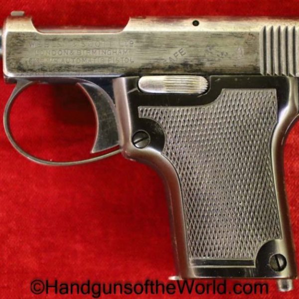 Webley, 1912, 6.35mm, 1919, English, British, VP, Vest Pocket, Handgun, Pistol, C&R, Collectible, Model, Hand gun, 6.35, 25, .25, acp, auto, UK