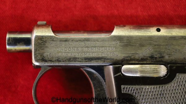 Webley, 1912, 6.35mm, 1919, English, British, VP, Vest Pocket, Handgun, Pistol, C&R, Collectible, Model, Hand gun, 6.35, 25, .25, acp, auto, UK