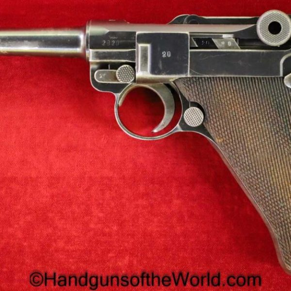 Luger, P.08, 1940, Mauser Banner, 9mm, Dutch Navy, Seized, German, Germany, Handgun, Pistol, C&R, Collectible, Mauser, Dutch, WWII, WW2, P08, P 08, P-08