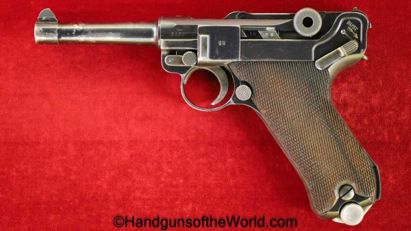 Luger, P.08, 1940, Mauser Banner, 9mm, Dutch Navy, Seized, German, Germany, Handgun, Pistol, C&R, Collectible, Mauser, Dutch, WWII, WW2, P08, P 08, P-08