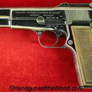 FN, Browning, High Power, 9mm, Pre-War, Military, with German Proofs, Belgian, Belgium, Handgun, Pistol, C&R, Collectible, BHP, Pre War, Hi Power, Hi-Power