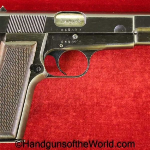 FN, Browning, High Power, 9mm, Late War, German, WWII, WW2. Germany, Handgun, Pistol, C&R, Collectible, Hi Power, Hi-Power, BHP, Belgian, Belgium, WaA140
