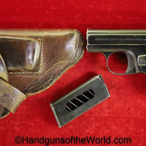 Bernardelli, VP, 6.35mm, Dated, 1937, Very Low Number, Full Rig, Early, Italy, Italian, Model, Vest Pocket, Handgun, Pistol, C&R, Collectible, with Holster