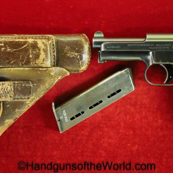 Mauser, 1914, 7.65mm, Police, Marked, 2 Matching Magazines, Rig, German, Germany, Handgun, Pistol, C&R, Collectible, KPL, 2 Matching Mags, Pocket, 32, .32