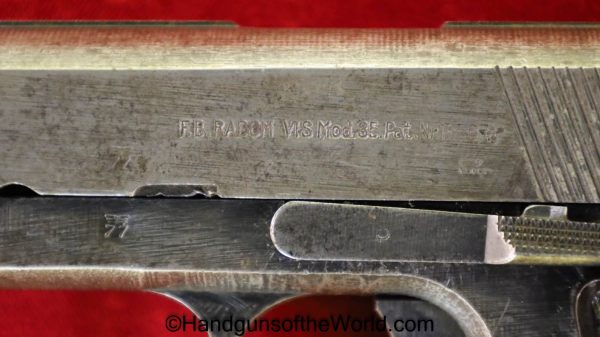 Radom, VIS, P-35, 9mm, Type III, German, WWII, WW2, Type 3, P35, P.35, P 35, Handgun, Pistol, C&R, Collectible, Germany, 2 Lever, 2, Lever, Type, III, 3