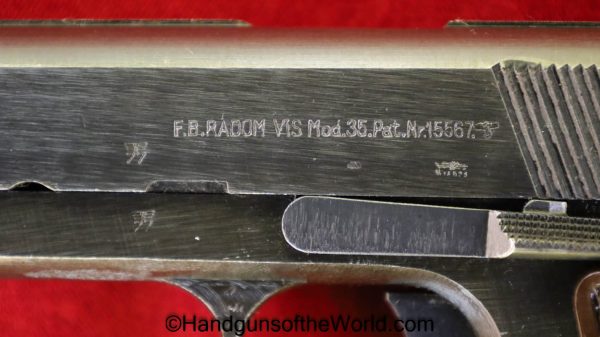 Radom, VIS, P-35, 9mm, Type III, German, WWII, WW2, Type 3, P35, P.35, P 35, Handgun, Pistol, C&R, Collectible, Germany, 2 Lever, 2, Lever, Type, III, 3