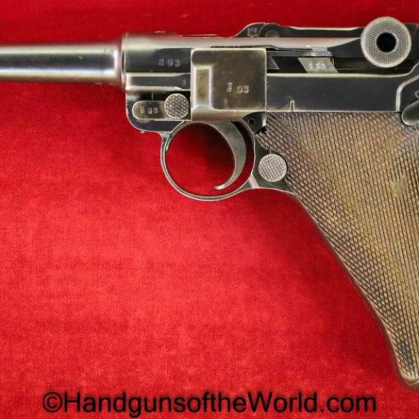 Luger, P.08, Erfurt, 1913, 9mm, Police, Reissue, Matching Magazine, Matching Mag, German, Germany, WWI, WW1, Handgun, Pistol, C&R, Collectible, P08, L.Me