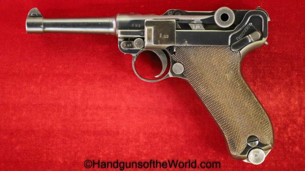 Luger, P.08, Erfurt, 1913, 9mm, Police, Reissue, Matching Magazine, Matching Mag, German, Germany, WWI, WW1, Handgun, Pistol, C&R, Collectible, P08, L.Me