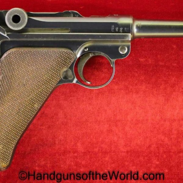 Luger, P.08, Erfurt, 1913, 9mm, Police, Reissue, Matching Magazine, Matching Mag, German, Germany, WWI, WW1, Handgun, Pistol, C&R, Collectible, P08, L.Me