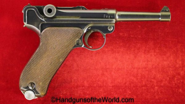 Luger, P.08, Erfurt, 1913, 9mm, Police, Reissue, Matching Magazine, Matching Mag, German, Germany, WWI, WW1, Handgun, Pistol, C&R, Collectible, P08, L.Me