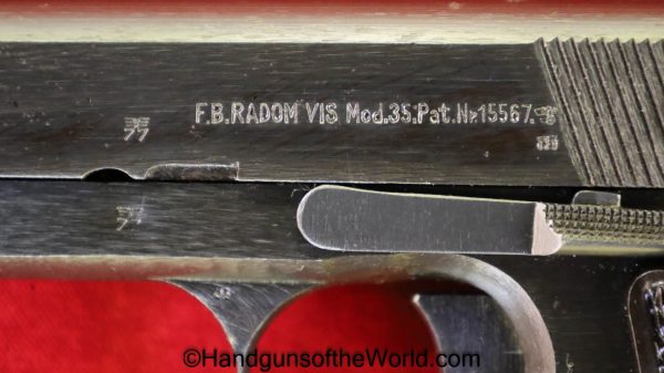 Radom, VIS, P-35, 9mm, Type II, Fantastic, German, Germany, WWII, WW2, Type 2, P35, P 35, P.35, Handgun, Pistol, C&R, Collectible, 3 Lever, 3-Lever