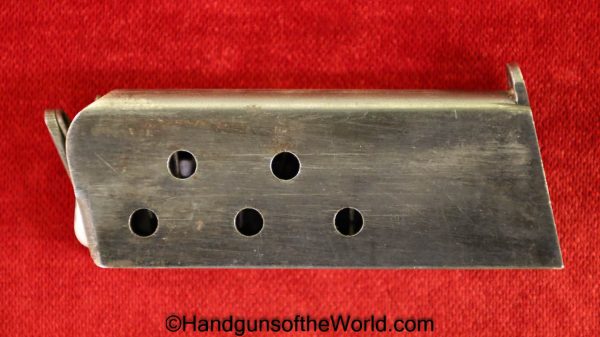 FN, Browning, 1905, 1906, 6.35mm, Magazine, Clip, Mag, Original, Collectible, Belgian, Belgium, Handgun, Pistol, 6.35, 25, .25, acp, auto, VP, Vest Pocket
