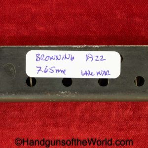 FN, Browning, 1922, 7.65mm, Magazine, Clip, Mag, Original, Collectible, German, Germany, Belgian, Belgium, Handgun, Pistol, Hand gun, 7.65, 32, .32, acp