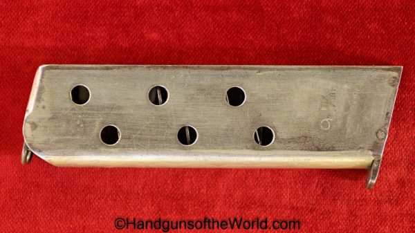 Ortgies, Pocket, 7.65mm, 9mm, Magazine, Clip, Mag, Original, Collectible, 7.65, German, Germany, Handgun, Pistol, 380, .380, acp, auto, 32, .32
