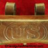 US, 1896, Pattern, Revolver, Cartridge Box, Brown, leather, Rock Island Arsenal, 1905, HEK, Original, Collectible, USA, Cartridge, Box, Pouch