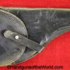 French, 1892, Revolver, Holster, Black, leather, Commercial, pattern, Original, Collectible, France, Handgun, WWI, WW1, Era, Hand gun, Vintage, Real
